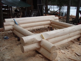 The Building of our Log Sauna - LONE WOLF CABIN